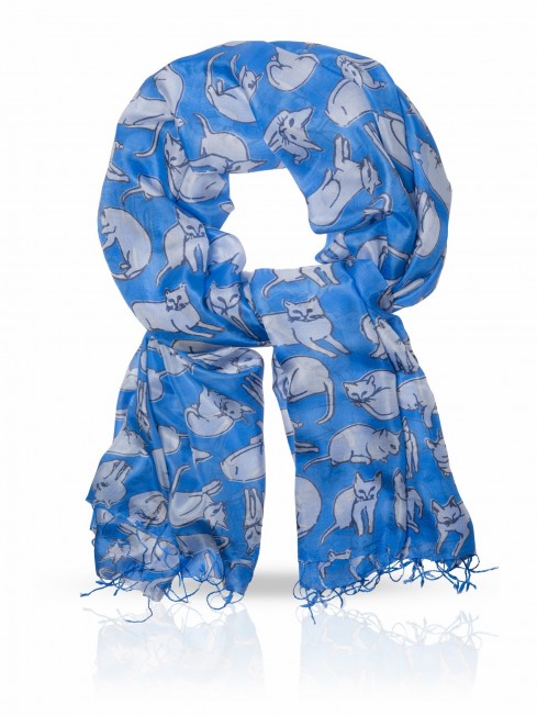 Палантин Женский S-CATS/BLUE
